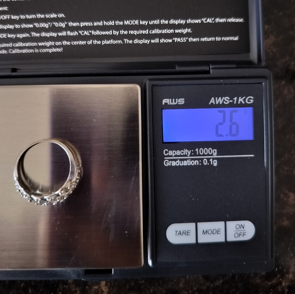 Diamond ring 10k white gold 1/3 ct twist crossover criss cross promise band 7.25 - Picture 7 of 9